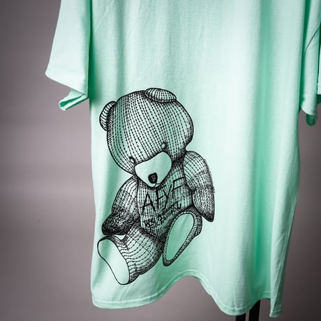 【AFYF ON GILDAN社】 RAINBOW BEAR T SHIRT [MINT GRN]