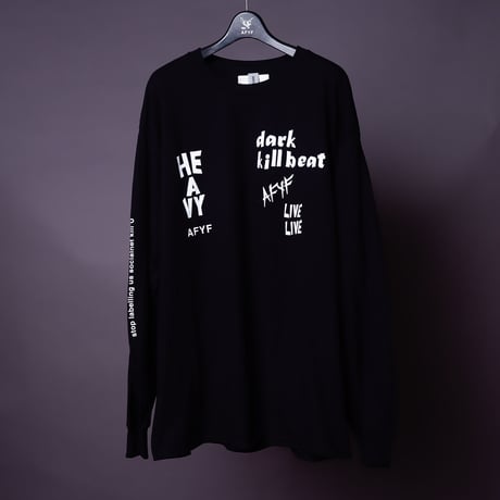 【AFYF ON GILDAN社】SOUVENIR LS T SHIRT2 [BLACK-BEAR DRUM]