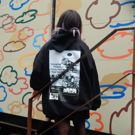 【AFYF ON GILDAN社】 SOUVENIR HOODED SW2 [BLACK-UFO CATCHER]