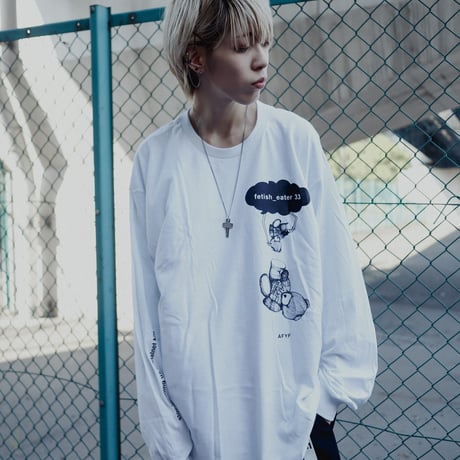 【AFYF ON GILDAN社】SOUVENIR LS T SHIRT2 [WHITE-UFOCATCHER]