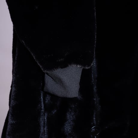 【AFYF】ASYME ZIP PARKA [FUR BLK］