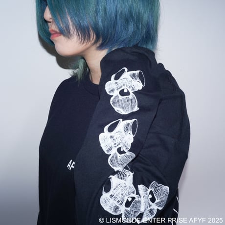 【AFYF ON GILDAN社】SOUVENIR LS T SHIRT1 [BLACK-SLEEVE BEAR]