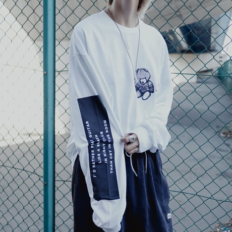 【AFYF ON GILDAN社】SOUVENIR LS T SHIRT1 [WHITE-TSUMBEAR]