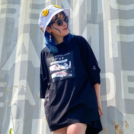 【AFYF】 KMN LIKE HUMAN PREMIUM T SHIRT [BK-DRUM]