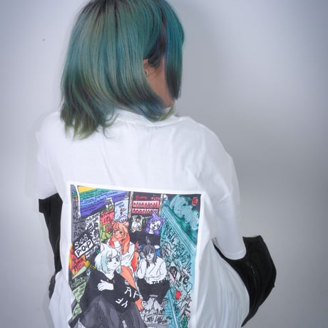 【AFYF】GILDAN® Premium Cotton 5.3oz Short Sleeve T-Shirt KEMONER LIVE [WHITE]