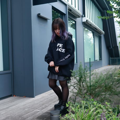 【AFYF ON GILDAN社】 SOUVENIR HOODED SW3 [BLACK-BEAR FLOWER]