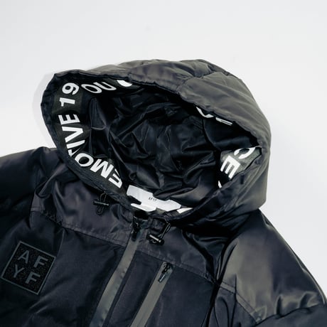 【AFYF】TAPING PACHING WINTER JACKET［BLACK］