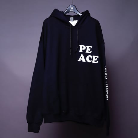 【AFYF ON GILDAN社】 SOUVENIR HOODED SW3 [BLACK-BEAR FLOWER]