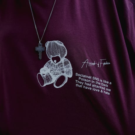 【AFYF ON GILDAN社】SOUVENIR LS T SHIRT1 [MAROON-TSUMBEAR]