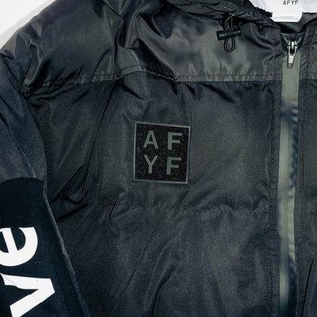 【AFYF】TAPING PACHING WINTER JACKET［BLACK］