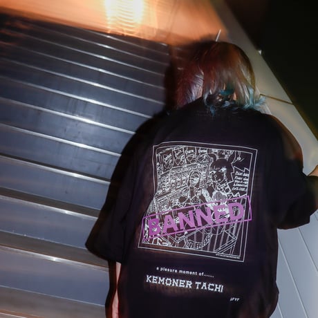 【AFYF】 KEMONERPREMIUM T SHIRT [BK-SUPERMK]