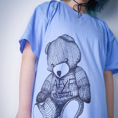 【AFYF ON GILDAN社】 RAINBOW BEAR T SHIRT [CAROLINA BLUE]