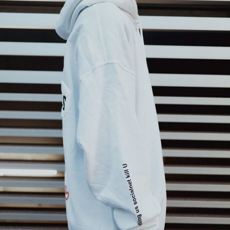 【AFYF ON GILDAN社】 SOUVENIR HOODED SW2 [WHITE-SLEEP]
