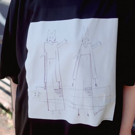 【AFYF】 MESH OVERSIZED 転写PRINT T SHIRT [BK-DRAWFET]