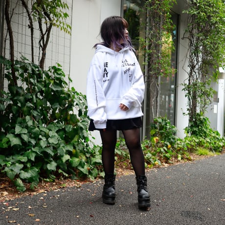 【AFYF ON GILDAN社】 SOUVENIR HOODED SW3 [WHITE-DRUM BEAR]