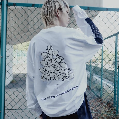 【AFYF ON GILDAN社】SOUVENIR LS T SHIRT1 [WHITE-TSUMBEAR]