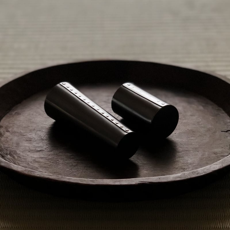 星の茶筅筒【銅黒仕上げ•茶筅付】 | metal smith Yukari Ohara 星の茶筅筒【銅黒仕上げ•茶筅付】 | metal smith Yukari Ohara