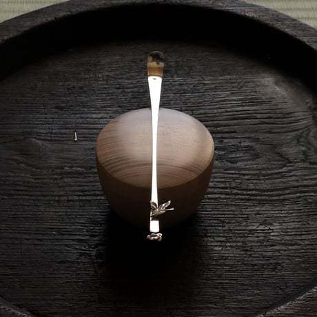 茶杓【梅と鶯】