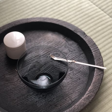 南鐐中節茶杓【白仕上げ】