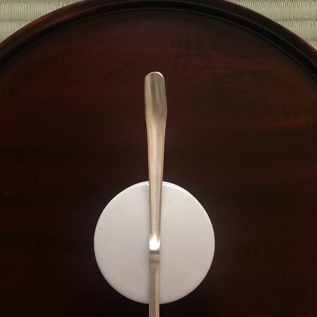 南鐐中節茶杓【白仕上げ③】