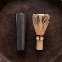 星の茶筅筒【銅黒仕上げ•茶筅付】