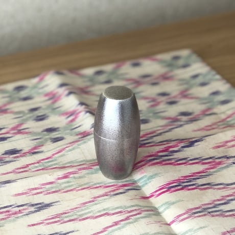 南鐐お守り棗【石目•いぶし銀仕上げ】