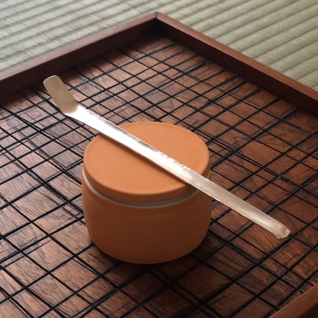 南鐐板茶杓【白仕上げ】