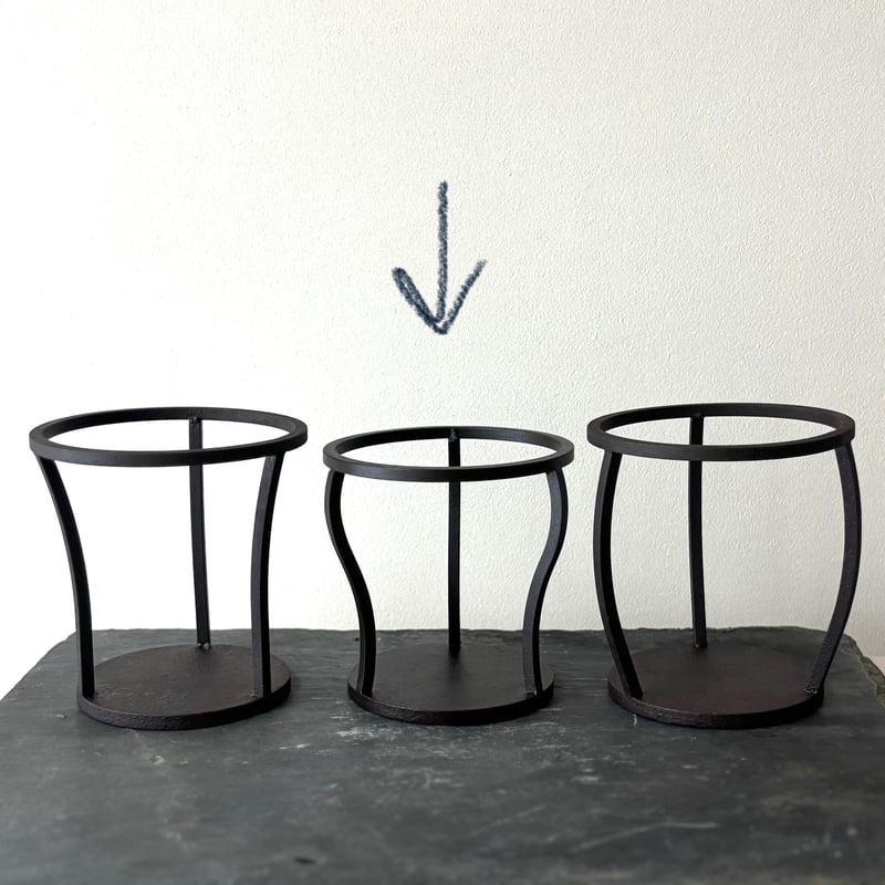 錆鉄三脚台 小 B | metal smith Yukari Ohara