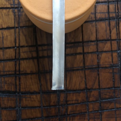 南鐐板茶杓【白仕上げ】