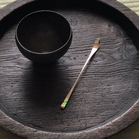 南鐐古代ガラス茶杓