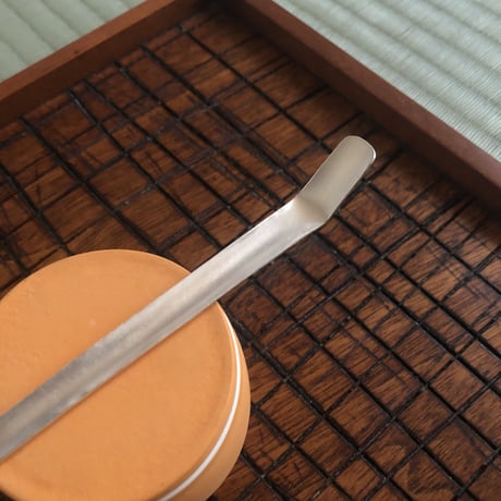 南鐐板茶杓【白仕上げ】