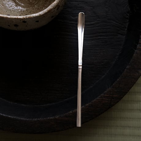 南鐐中節茶杓【白仕上げ③】