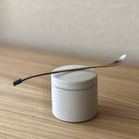 南鐐古代ガラスビーズ茶杓