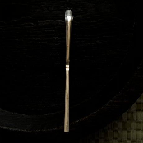 南鐐中節茶杓【白仕上げ③】