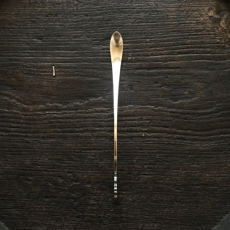南鐐蓮弁茶杓 | metal smith Yukari Ohara