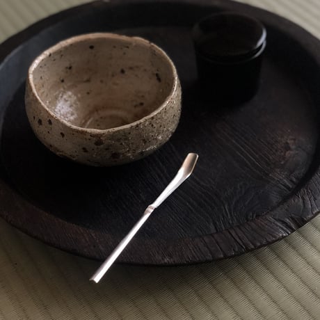南鐐中節茶杓【白仕上げ③】