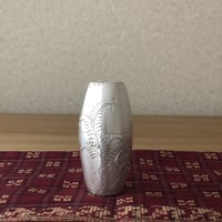 【専用品】お守り棗【鎚目に松唐草、いぶし銀仕上げ】