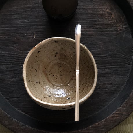 南鐐中節茶杓【白仕上げ③】
