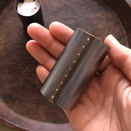 星の茶巾筒【銅黒仕上げ】