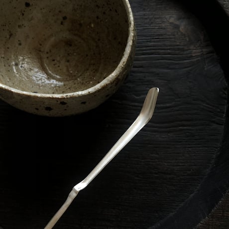 南鐐中節茶杓【白仕上げ③】