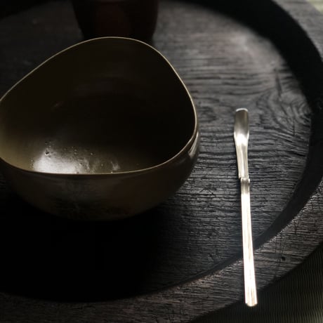 南鐐中節茶杓【白仕上げ①】