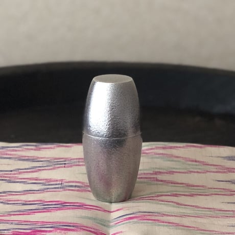 南鐐お守り棗【石目•いぶし銀仕上げ】