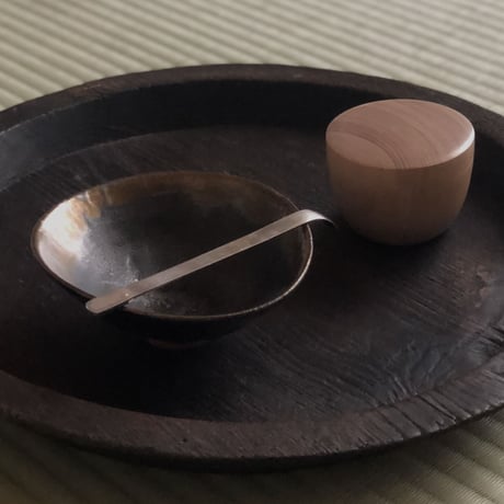 南鐐古代ガラス茶杓