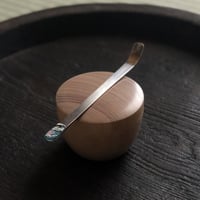 南鐐古代ガラス茶杓