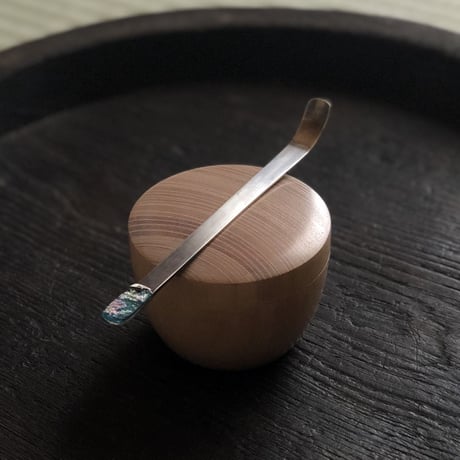 南鐐古代ガラス茶杓