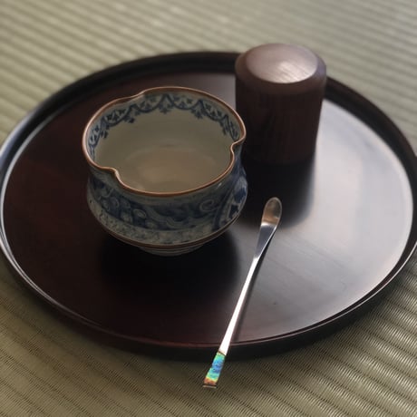 南鐐古代ガラス茶杓