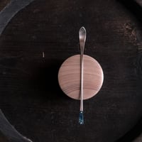 古代ガラス蓮弁茶杓
