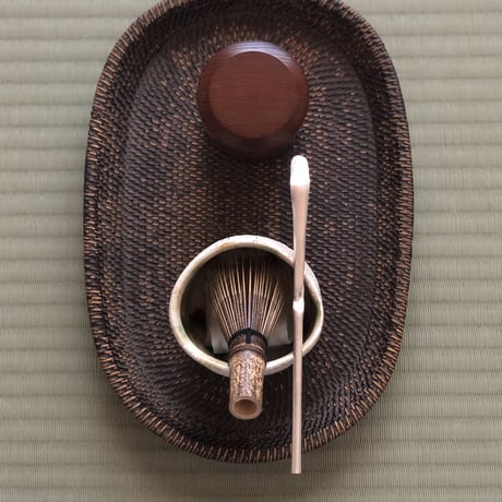 南鐐中節茶杓【白仕上げ】