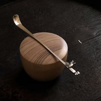 茶杓【梅と鶯】