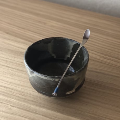 南鐐古代ガラスビーズ茶杓
